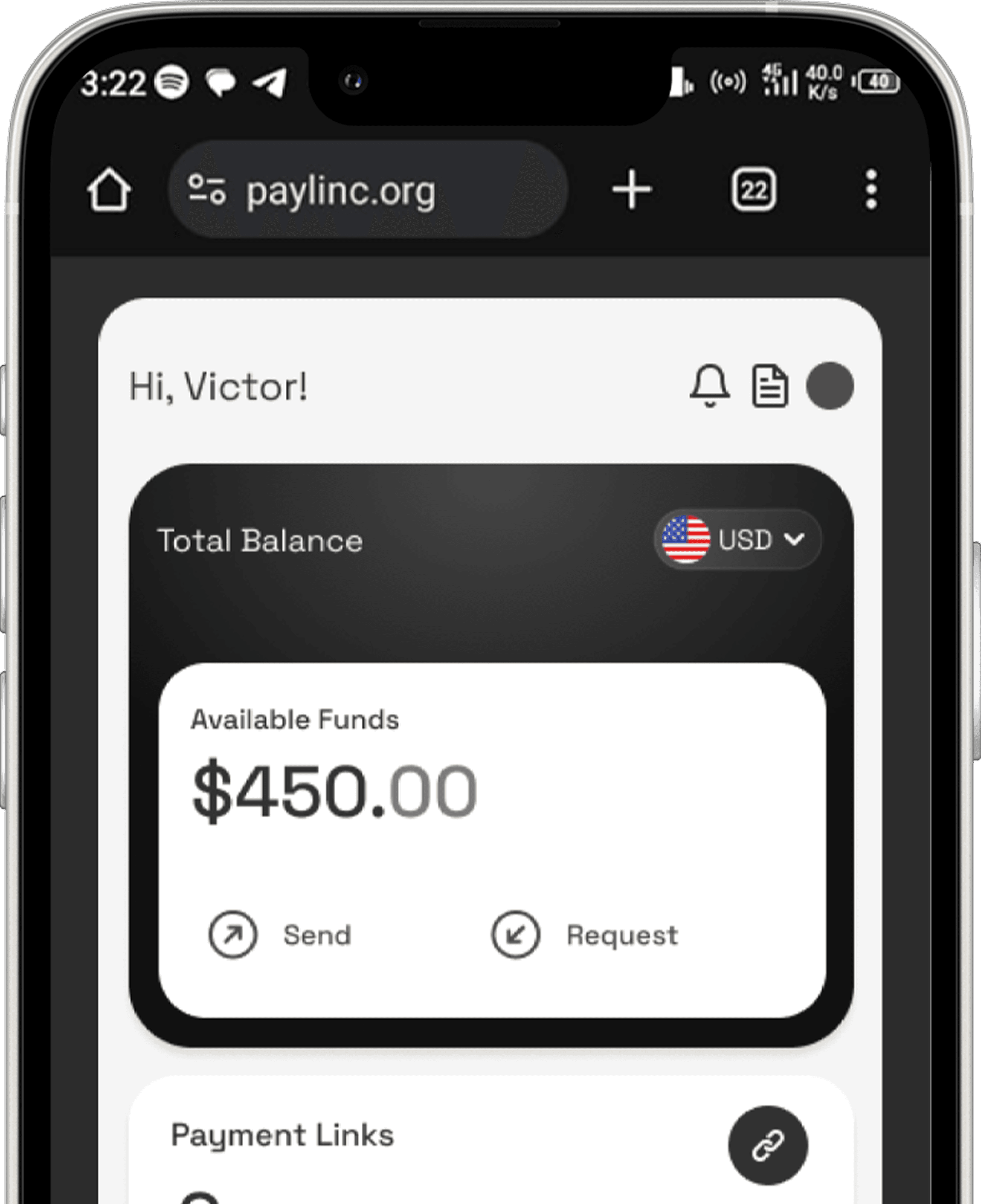 Receive payment in fiat or crypto